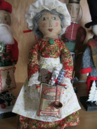 Mrs. Santa Doll 9"