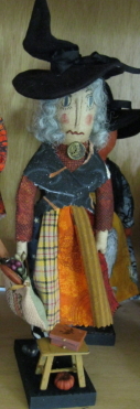 Primitive Witch Doll 10"