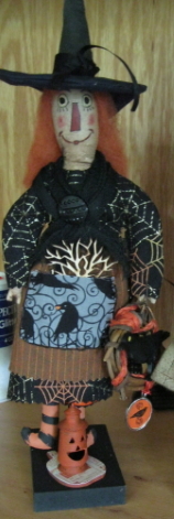 Witchy Raggedy Doll 14"