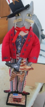 Patriotic Cat Doll 12"
